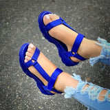 2020 INS Hot Sale Women Sandals Summer Shoes Woman Peep-toe Comfortable Sandals Slip-on Flat Casual Shoes Sandals Female Plus