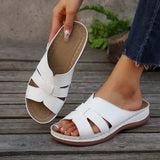 Breakj Summer New Thick Bottom Lady Slippers Large Thick Bottom Car Sewing Type Fish Mouth