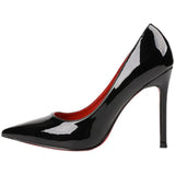 Breakj High-Heeled Shoes Black High-Grade Nude New Autumn Temperament Niche Design Patent Leather Single Shoes Fine High Heels
