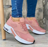 Breakj Fashion Low-Shoe Old Dad Round Head With Mesh Casual Style Sneakers Women's
