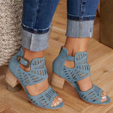 Women Sandal Buckle Strap Fashion Shoes High Heel Woman Sandalias Mujer 2021 Summer Ladies Plus Size 35-43 For