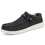 Summer New Men's Canvas Boat Shoes Outdoor Convertible Slip On Loafer Fashion Casual Flat Non-Slip Deck Shoes Big Size