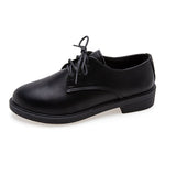 Retro British Style Small Leather Shoes 2024 Spring New Single Shoes For Female Students Flat-Soled Hong Kong Style Leisure Happy