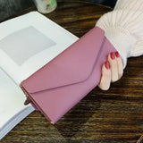 Women Leather Wallet Women's Clutch Bag Hasp Wallet Zipper Long Purses Card Holder High Quality Bolsa