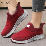 Snow Boots Winter Shoes Ladies Casual Fur Hook Loop Non Slip Sneakers New Casual Fashion Footwear Waterproof Flats