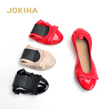 New Ladies Flat Shoes Soft Foldable Red Ballet Flats Shoes Women Pink Round Toe Classic Solid Dancing Shoes For