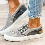 Women's Shoes 2024 New Flat-Bottomed Canvas Lazybones, Large-Size Casual Shoes, Love