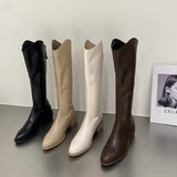 Boots, Autumn Boots, Children's Personality Style, 2024 White Boots, High Heels, Women's Spring And