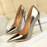 Breakj Fashion Metal Heel Heels Women's Shoes High Heel Shallow Pointed Sexy