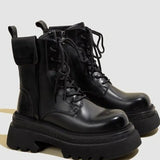 Breakj Fashion Boots Versatile Trend New Autumn And Winter Fashion Thick Bottom Increased Anti-Skid Wear-Resistant New Hot
