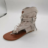 Women's Retro Sandals Gladiator Ladies Clip Toe Vintage Boots Casual Tassel Rome Fashion Summer Woman Shoes Female 2020