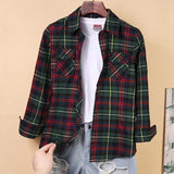 Blouses Shirts Tunic Womens Tops And Blouses 2020 Womenswear Long Sleeve Clothing Button Up Down Plaid Good Quality