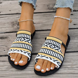 Breakj Pingdia Toe Cool Slippers Women's Summer New Fashion Wear Cool Slippers Large Women's