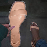 Shoes Bling Colorful Sandals Women 2021 Summer Glitter Femmes Sandales Outdoor Beach Slides Ladies Slippers Flat