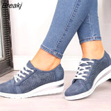 Women Flats Platform Shoes Woman Loafers Fashion Women's Slip On Shallow PU Casual Shoes Zapatos De Mujer