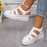 Breakj Casual Sandals Women Wear New Summer 2024 Thin Loose Cake Thick Bottoms To Heighten Women's