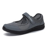 Summer Breathable Women Sneakers Healthy Walking Mary Jane Shoes Sporty Mesh Sport Running Mother Gift Light Flats