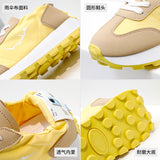 Breakj Korean Net Face Dad Shoes Female 2025 Summer New Breathable Female Student Sneakers Heighten Casual Shoes