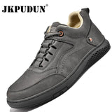 Men Boots Leather Men's Snow Boots Luxury Mens Sneakers Winter Shoes for Men Outdoor British Autumn Spring Boots