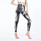 Polyester High Quality Stretchy Workout Leggings Women Printed Outwear Running Leggins Ankle Length