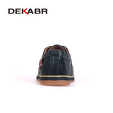 High Quality Men Flats Casual New Genuine Leather Flat Shoes Men Oxford Fashion Lace Up Dress Shoes Work Shoe
