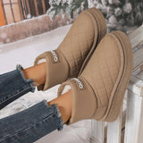 Boots 2025 New Winter Plus Thick Short Boots To Keep Warm Cotton Shoes Wearing Anti-Slip Women's Shoes Bread