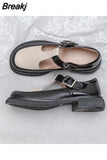 Heels Women's Shoes Platform Clogs PU Basic Rubber Hoof Women's Shoes Platform Low Heels Clogs Rubber Basic