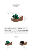 Women Slippers Fashion Pee Toe Summer Shoes Butterfly-knot High Heels Women Slides Platform Wedges Ladies Women Shoes
