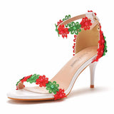 Breakj Cm With Light Mouth Fine Heel Sandals Bead Size Summer Sandals Wedding Dress High Heel