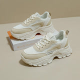 Breakj Korean Version Of The New Dad Shoes Female 2025 Spring Student Running Sports Platform Increased Casual Shoes Female QRJ