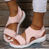 Woman Summer 2022 Stretch Fabric Summer Sandalias Mujer Low Heels Flat Shoes For Women Casual Slip On Luxury