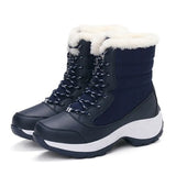 Shoes Women Boots Plus Size 42 Waterproof Platform Boots For Women Snow Boots Women Winter 2019 Botas Mujer Black