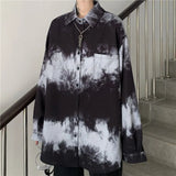 shirts for men women 2021SS new Harajuku bf dark Gothic wear all-match long-sleeved blouse trend black white