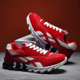 Men Running Shoes PU Leather Blade Sneakers High Quality Outdoor Light Breathable Sport Athletic Men Shoes Male