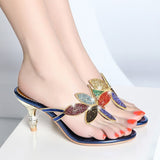New Water Drill Sandals For Women In Summer Bohemian High-Heeled Flip-Flops Are
