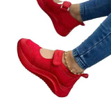 Breakj Casual Single-Shoe Women's Spring And Summer New Slope And Magic Sticker Casual Large-Size Sports Women's