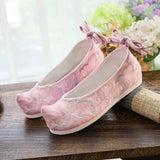 Breakj Shoes Hanfu Shoes Head Cloud Head Head Shoes Inside The Ancient Costume Flat Embroidered Cloth