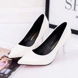 Breakj Shoes Light-Mouthed Sharp Single Shoes Fine Heel Velvet Large-Size High Heels Women's