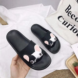 Home Slippers Summer Indoor Floor Non-slip Slippers Fashion Cartoon Couple Family Women and Men Sandals