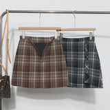 A Large Number Of Hairy Skirt Women Autumn And Winter Tlings Irregular High-Waisted A Short Skirt
