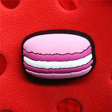 Cute Food Donuts Popcorn Omelette Shoes Decoration Accessories Original Jibz for Croc Charms for Shoes Bracelets Kids