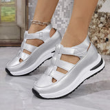 Breakj New Women's Thick Soles High Sandals Large-Size Hollow Round Head In High Sports