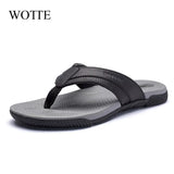 Men's Flip Flops Fashion Slippers Beach Casual Sandals Summer Shoes for Men Outside Slippers Big size 40~46 zapatos