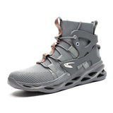 Size Men's Spring Steel Toe Cap Work Shoes Midsole Safety Hard-Wearing Sneaker Male Casual Trainers Zapatillas