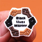 Black Lives Matter Shoe Charms Black Girl Magic Queendom Slipper Accessories Decoration fit Croc Jibz Party Kids Gifts