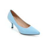 Breakj Middle Heel Single Shoe Large Size Paint Surface Fine Heel