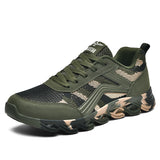 2021 New Summer Men Mesh Lace-Up Sports Shoes Fashion Outdoor Casual Shoes Light Breathable Running Sneaker Big