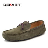 Genuine Leather Men Shoes Luxury Brand Casual Slip On Formal Loafers Men Moccasins Male Driving Shoes Warm