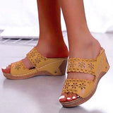 Sandals New Fashion Women Shoes Casual Lightweight Breathable Slip-on Shoes Women Wedge Platform Sneakers Sandalias