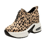 Quality Fashion Women Slip On Studded Rivets Increasing Height Female Walking Mujer Zapatos Plimsolls Casual Flat